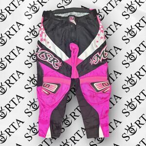Y2K Pink Motocross ATV MSR Starlet Pants Racing Performance Gear Womens Size 7/8